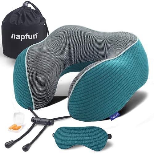 Neck Pillow for Travel with Travel Pouch
