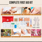 Survival Kit 250Pcs Survival Gear First Aid Kit with Molle System Compatible Bag and Emergency Tent