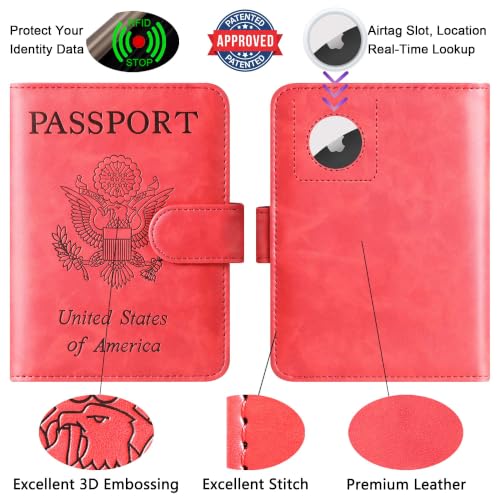 Airtag Passport Holder for Travel