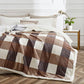 Sherpa Blanket Twin Plaid Thick Bed Blanket