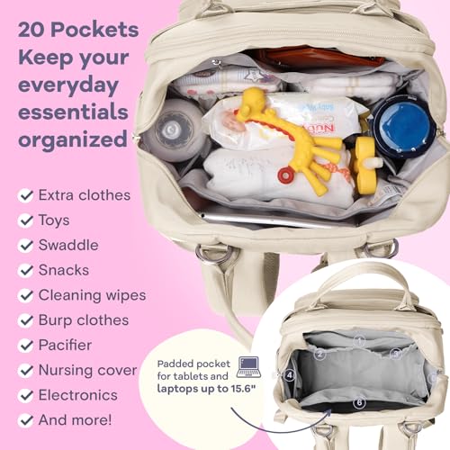Baby Diaper Bag Backpack with Changing Pad
