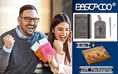 Passport Holder With Luggage Tag (4 Count)