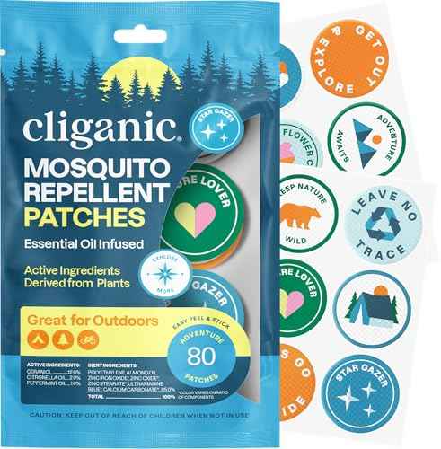 Mosquito Repellent Stickers for Kids & Adults (80 Count)