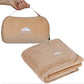 Premium Soft Rolled Travel Blanket Pillow Combo Airplane