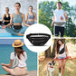 Fashion Cross body Fanny Pack Shoulder Bag for Women Men with Gold Zipper
