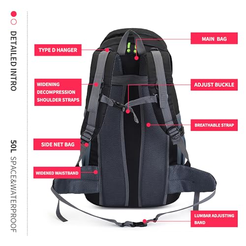 50L Hiking Backpack