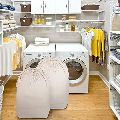 Washable Laundry Bags with Handles (2 Count)