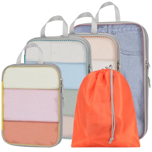 Mesh Compression Packing Cubes for Travel (5 Count)