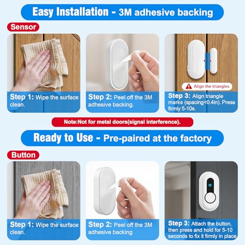 Wireless Door Bell Chimes with 1 Plug