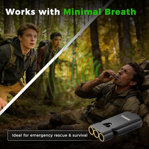 Titanium Loud Whistle for Emergency Survival