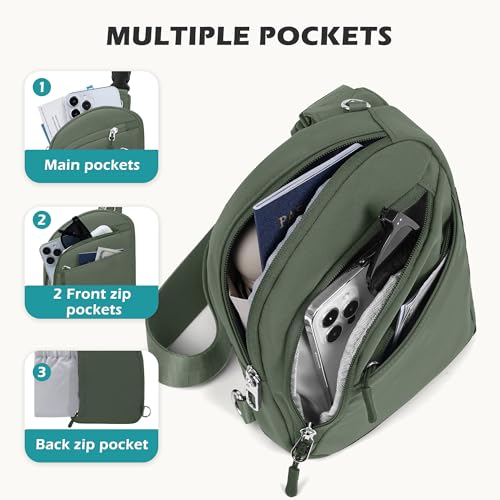 Anti Theft Crossbody Bag for Women Men