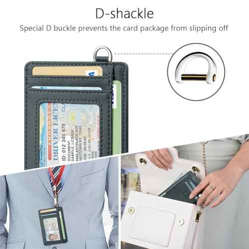 Slim Minimalist Wallet RFID Credit Card Holder for Men