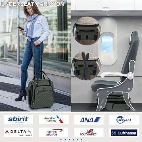 Underseat Carry On Wheeled 16" Bag with Wheels