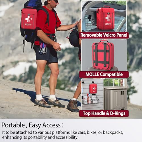 Upgrade Comprehensive First Aid Kit with Labelled Compartments