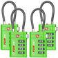 Open Alert TSA Approved Luggage Locks (4 Count)