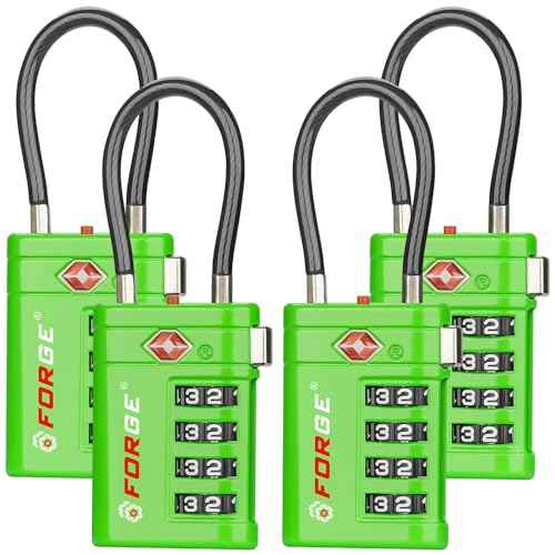 Open Alert TSA Approved Luggage Locks (4 Count)