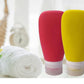 Travel Bottles for Toiletries, TSA Approved 3oz Leak Proof Silicone Soft Refillable Squeeze Travel Size Containers BPA Free for Cleansers, Lotions, Shampoo, Conditioner (red,yellow,blue,orange)