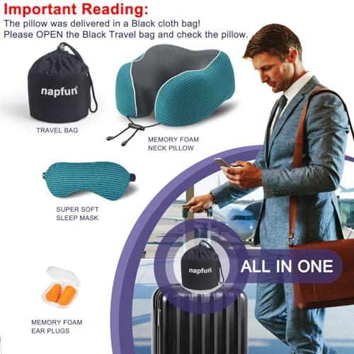 Neck Pillow for Travel with Travel Pouch