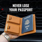 Passport Wallet with AirTag Holder