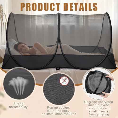 1 Pcs Mosquito Netting for Camping Bed 78 * 39 * 28 Inch