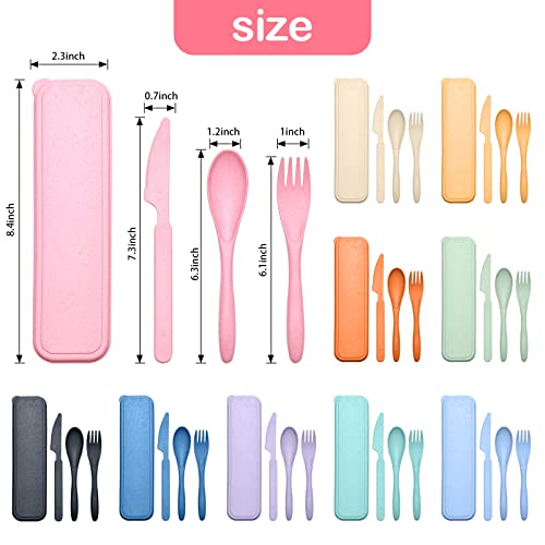 Reusable Travel Utensils Set with Case (30 Count)