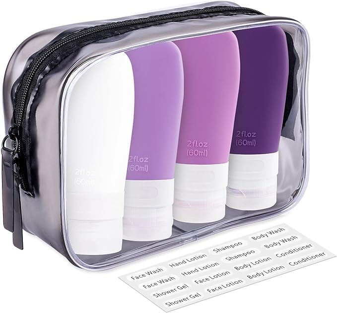 Portable Travel Bottles (4 Count)