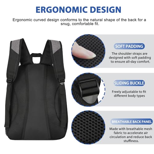 Soccer Backpack Bag with Ball Holder Ventilated Shoe Compartment Large Capacity Sports Gear Bag for Basketball Volleyball Gym