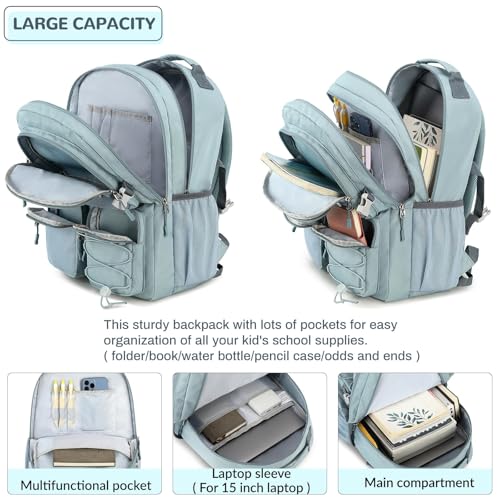 Water Resistant Backpack with Mulitiple Pockets for School Travel Outdoor College