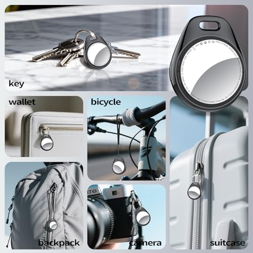 iOS Only] Tukio Air Tracker Tags 4 Pack Black (4 Count)