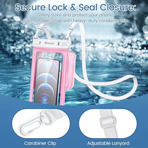 Floatable Floating Waterproof Phone Pouch 2 Pack (2 Count)