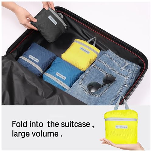 35L Foldable Waterproof Backpack For Outdoor Sports With Inside Wet Clothes Compartment Packable For Multiple Uses Ultra Lightweight Ideal For Hiking Men And Women Travel