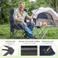 Folding Camping Chair Oversized Heavy Duty Padded Outdoor Chair with Cup Holder Storage and Cooler Bag