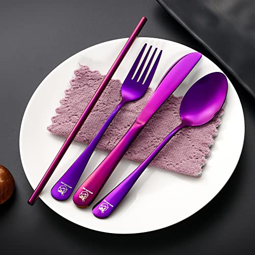 Travel Utensils Set Stainless Steel with Carrying Case