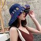 Women Summer Wide Brim Sun Hat Bucket Fishing Hats UV Protection