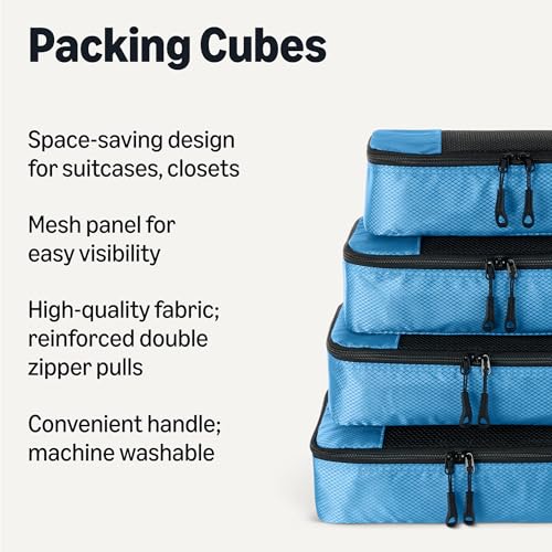 4 Piece Packing Cubes Travel Accessories Set (4 Count)