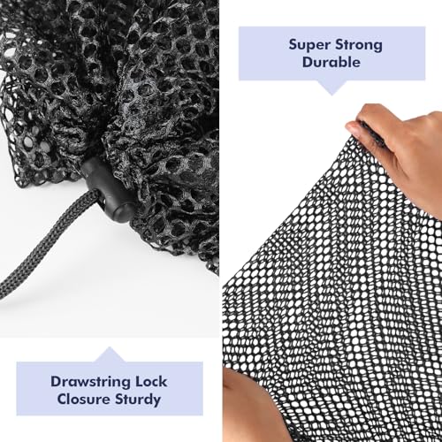 3Pcs Mesh Laundry Bags Washing Machine Mesh Wash Bags Jumbo for Delicates Clothes (3 Count)