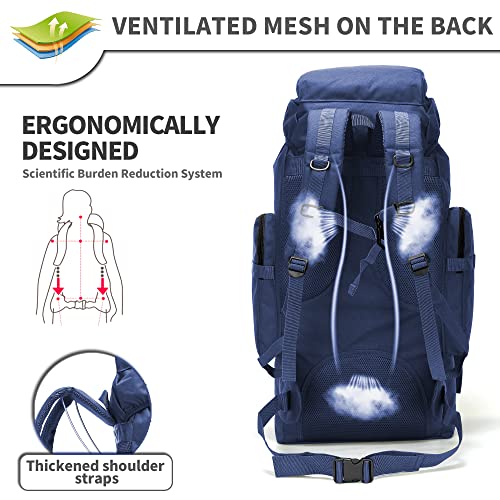 70L Camping Hiking Military Tactical Backpack Outdoor Water