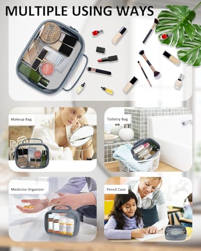 TSA Approved Toiletry Bag Clear Quart Size Travel Bags Makeup Bag