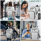 Grey Backpack for School