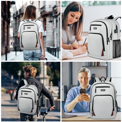 Grey Backpack for School