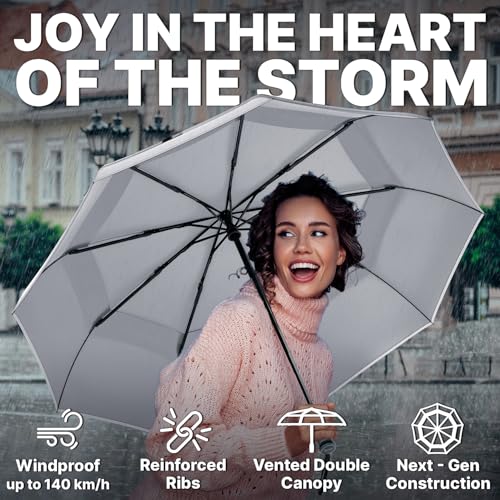 Compact Travel Umbrella for Rain