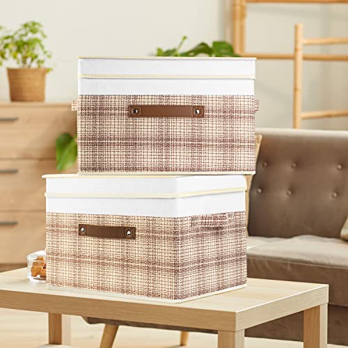 Collapsible Storage Bins with Lids (3 Count)
