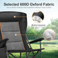 Oversized Camping Chairs High Back Heavy Duty Lawn Chair 500LBS (2 Count)