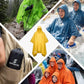 Adult Rain Poncho Waterproof Hooded Raincoat Lightweight Packable
