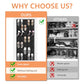 35 Large Pockets Over The Door Shoe Organizer