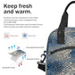Animal Snake Print Insulated Lunch Bag for Women Men Thermal Cooler Bag Adult Lunch Box with Shoulder Strap Reusable Lunch Tote Bag Large Containers for School Picnic Work Lightweight Handbag (B 08)