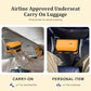 Expandable 16 Inch Underseat Carry On Luggage Airline Approved