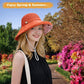 Women Summer Wide Brim Sun Hat Bucket Fishing Hats UV Protection