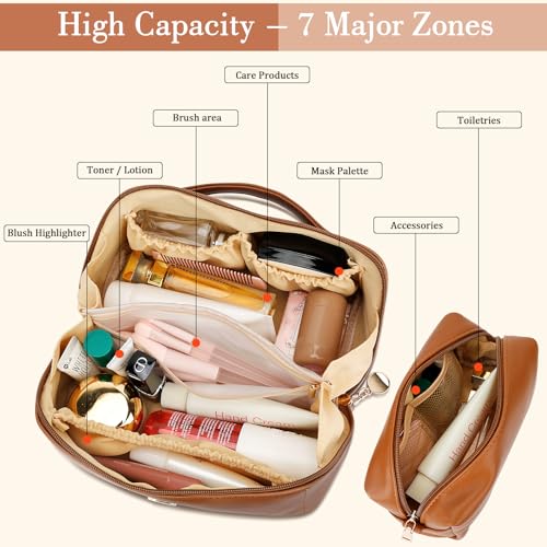 Initial Makeup Bag Personalized Gift for Women Teen Girls