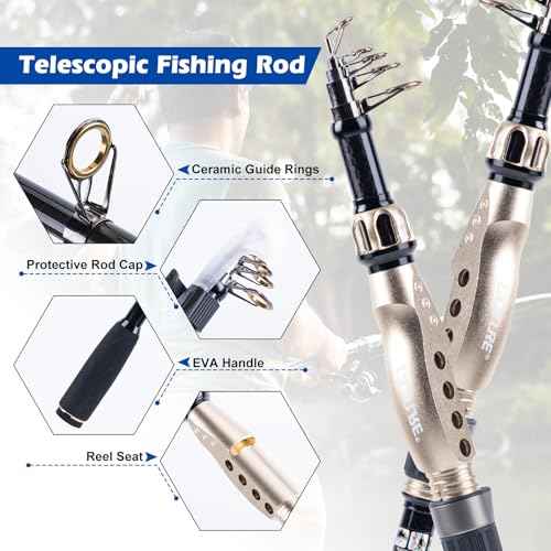 Fishing Rod and Reel Combo (4 Count)